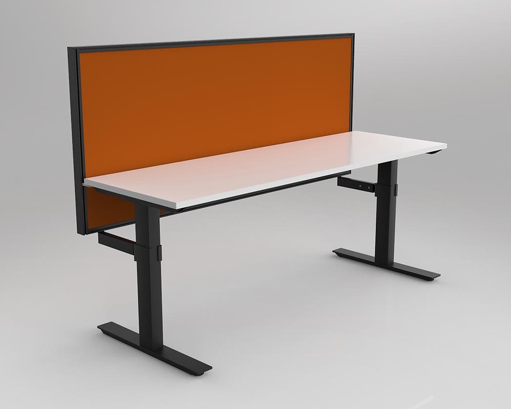 Agile Fixed Height Desk with Studio 50 Screen